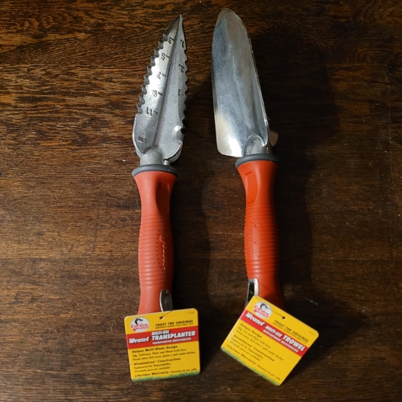 Garden Weasel Multi-Use Transplanter & Trowel Hand Tools Comfort Grip~2pack~New - Picture 1 of 6